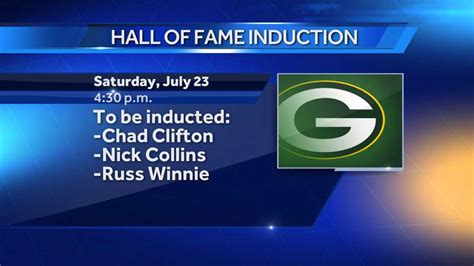 Three To Be Inducted Into Packers Hall Of Fame