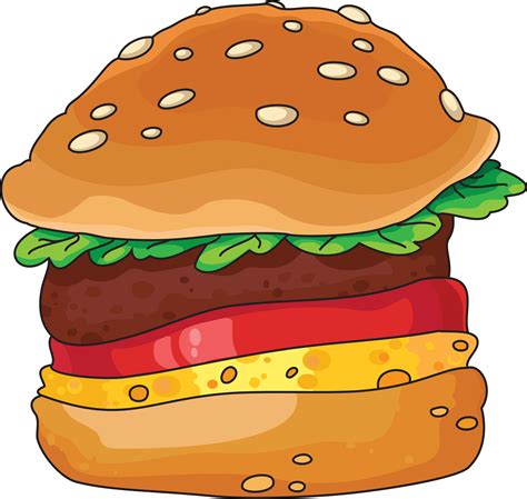 Hamburger Cartoon Burger Clipart Image Clip Art Collection Png Clip