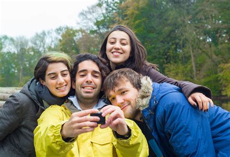 Group Selfie Friends On A Trip Taking A Group Selfie Ferenczi Gyorgy Flickr