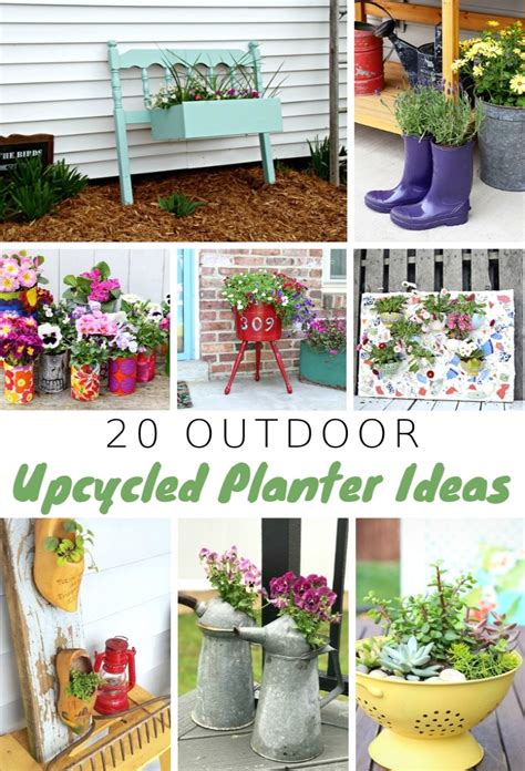 20 Outdoor Upcycled Planter Ideas To Rock Your Front Porch