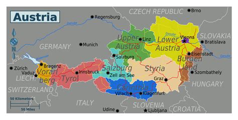 Austria Regions Map
