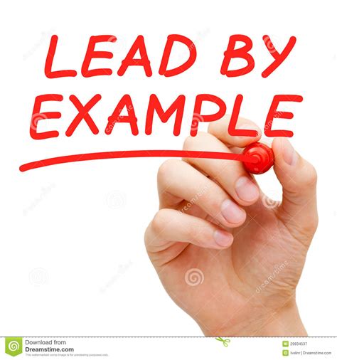 Lead By Example Royalty Free Stock Photography - Image ...