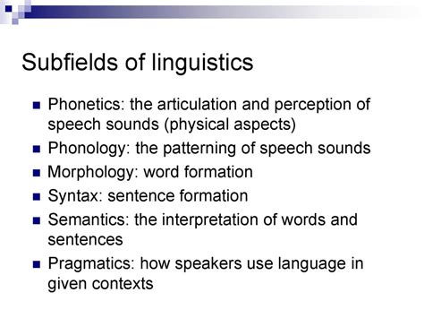 Introduction To Linguistics презентация онлайн
