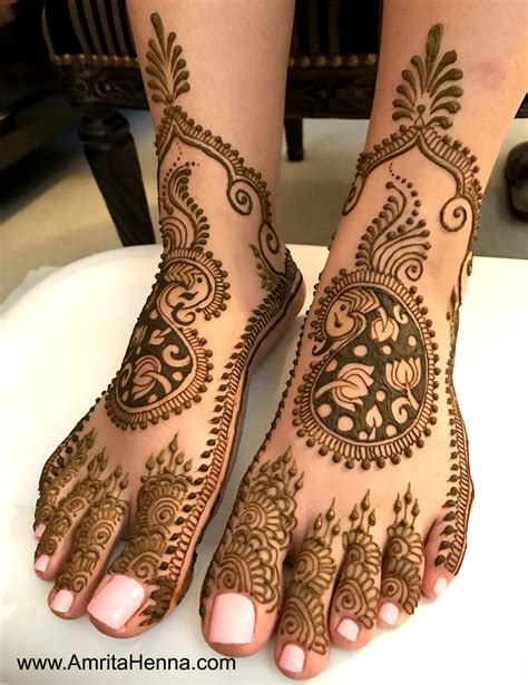 Top 10 Latest Bridal Feet Henna Designs Henna Tattoo Mehndi Art By Amrita