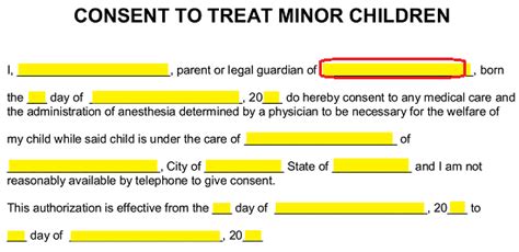 When Can A Minor Give Consent For Medical Treatment