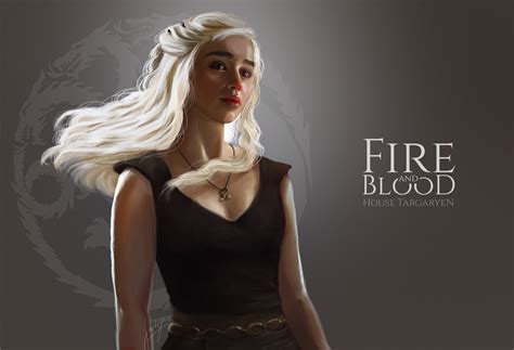 2100x900 Game Of Thrones Dragon Girl Daenerys Targaryen Art 2100x900 Resolution Wallpaper Hd
