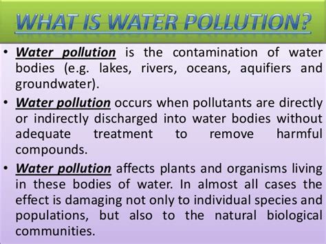 A measure of liquid mercury. Chemistry project on Water Pollution