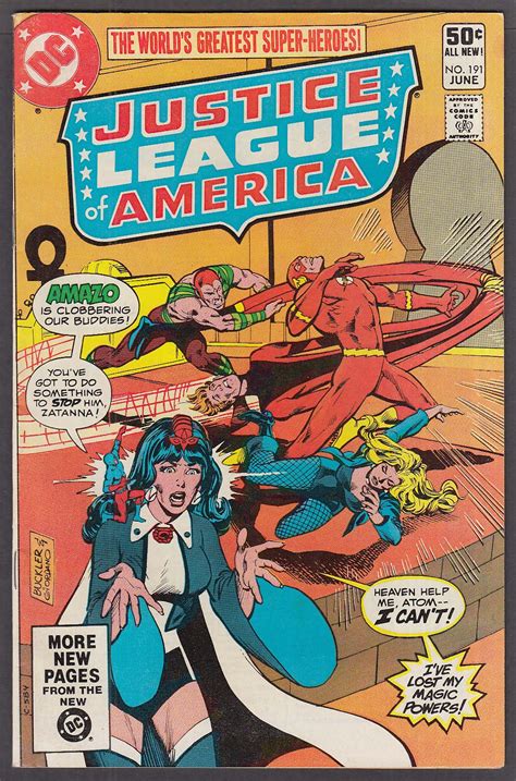 Justice League Of America 191 Dc Comic Book 6 1981