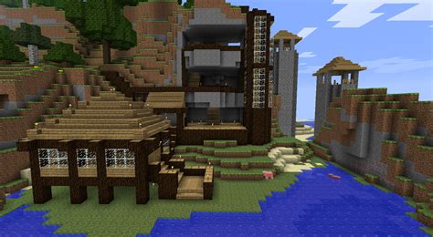 Big, beautiful and sprawling, this modern build represent the style perfectly. Minecraft Mountain House Ideas Epic Minecraft House Ideas ...