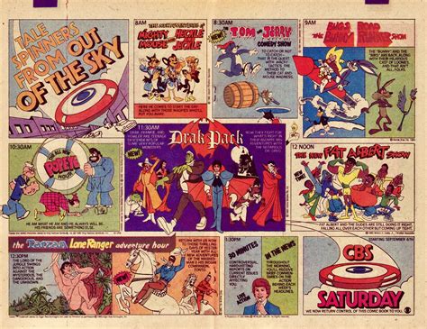 Vintage Ads For 1970s Saturday Morning Cartoons Cbs Saturday Morning Morning Tv Morning Show