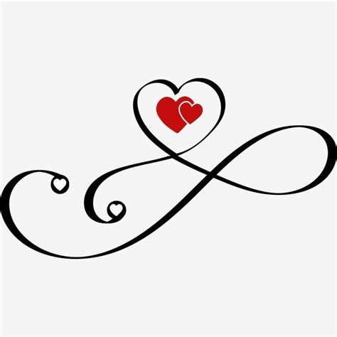 Corazón Amor Infinito Con Adornos Png Infinito Valentines Day Card En Forma De Corazon Png Y