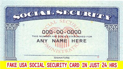 I Will Design Or Edit Your Social Security Card With Your Number And