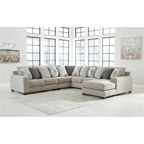 Benchcraft By Ashley Ardsley Contemporary 5 Piece Sectional With Right