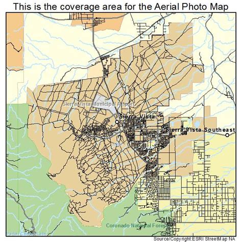 Aerial Photography Map Of Sierra Vista Az Arizona