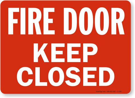 Fire Door Keep Closed Signs Fire And Emergency Signs Sku S 1581