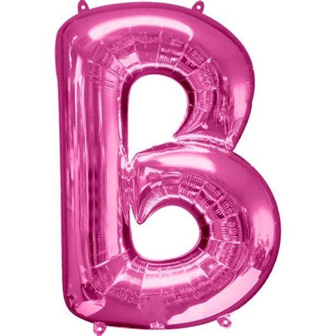 Pink Letter B Balloon 34 Foil Party Delights