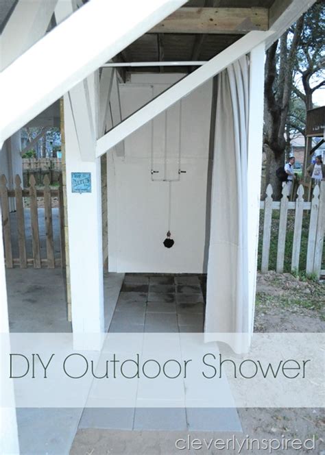 Diy Outdoor Shower Cleverly Inspired