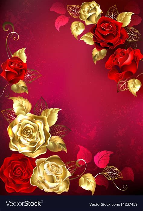 Red roses on satin invitation. Greeting card with red jewelry roses vector image on | Red jewelry, Rose art, Disney princess ...