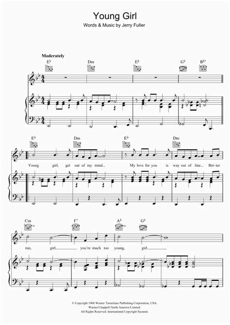 Young Girl Piano Sheet Music Onlinepianist