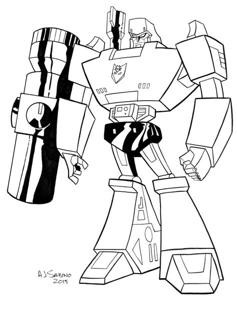 Transformer rescue bots coloring pages with images. G1 Animated Megatron by AJSabino on DeviantArt
