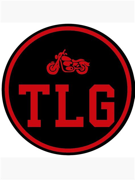 Black And Red Tlg Logo Photographic Print By Thelearnergang Redbubble