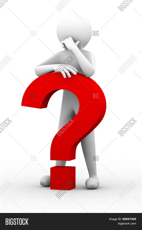 Think man vector doubt question person cartoon character head icon guy beard background boy hand young business human decision employee feeling male mark mind handsome idea isolated problem trouble businessman sign work brain success career concept professional white confused illustration. 3D Confused Person Image & Photo (Free Trial) | Bigstock