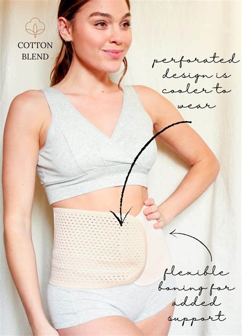 Queen Bee Cooling Perforated Post Pregnancy Belly Wrap