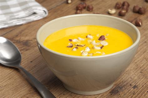 Velouté de potiron aux noisettes Recette