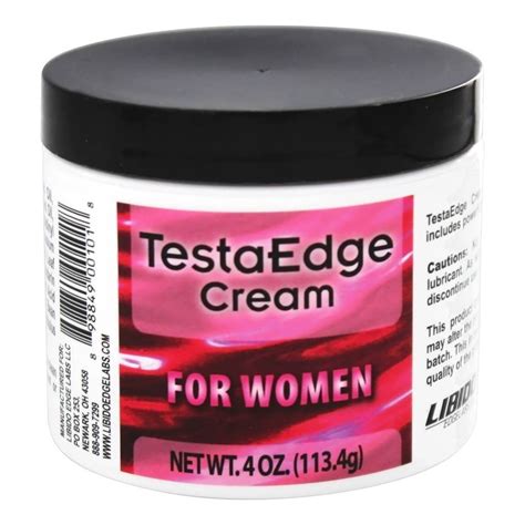 Libido Edge Labs Testaedge Cream For Women 4 Oz Formerly Testosterone Cream Formula For