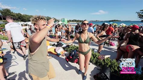Saif Da Laia Dancing At Amarin Beach Party In Rovinj Croatian Summer Salsa Festival