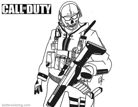Call Of Duty Modern Warfare Coloring Pages