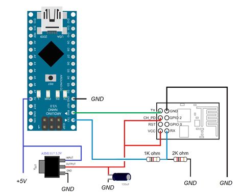 Схема подключения Esp8266 к Arduino Uno 91 фото