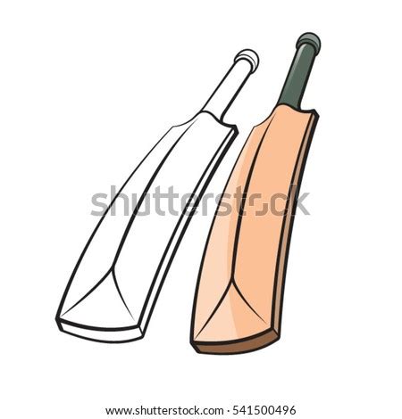 The blade has a maximum width of 108 millimetres (4.25 inches) and the whole bat has a maximum length of 965 millimetres (38 inches). Cricket Bat Black Outline Colorvector Drawing Stock Vector ...