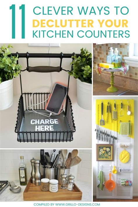 11 Clever Ways To Declutter Kitchen Counters Grillo Designs