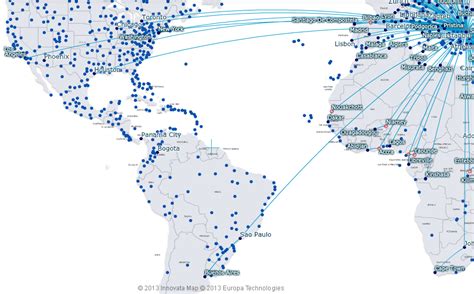 Turkish Airlines Route Map North And South America