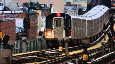 MTA New York City Subway Flushing & Hudson Yards Bound R188 (7) Trains ...