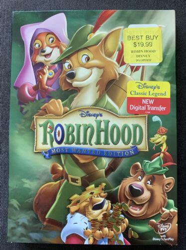 Disneys Robin Hood Dvd Most Wanted Edition Classic Legend Rare Brand New Movie Ebay