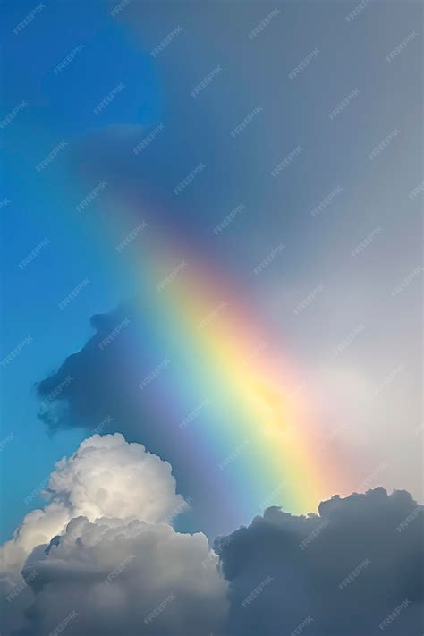 Premium AI Image | Celestial Symphony Enchanting Sky with Clouds and a