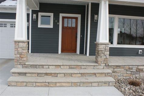 20 Homes With Beautiful Stone Porches Stone Porches Front Porch