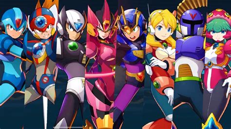 All Characters Mega Man X Dive Youtube