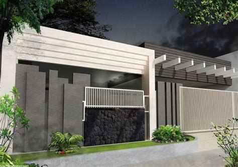 Desain Tembok Pagar Rumah Minimalis Homecare24