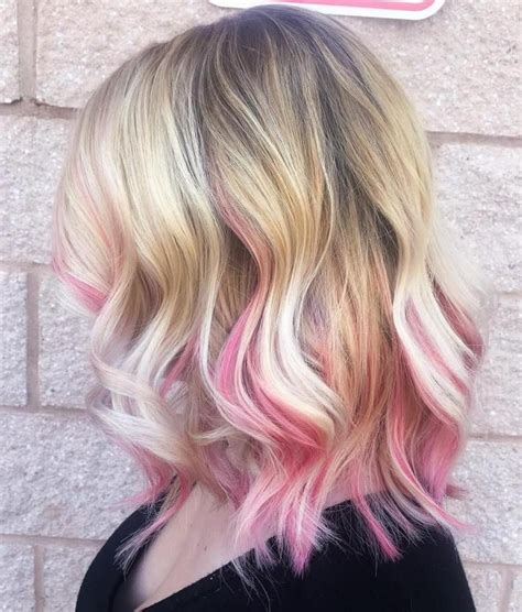 40 Best Pink Highlights Ideas For 2023 The Right Hairstyles Pink Blonde Hair Pink Hair