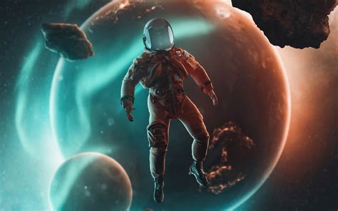 2560x1600 Astronaut Falling From Space To Earth Wallpaper2560x1600