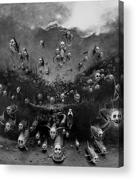 Zdzislaw Beksinski Acrylic Print By Noureddine Laaroussi Pixels