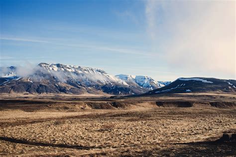Mountains In The Landscape In Iceland Image Free Stock Photo Public