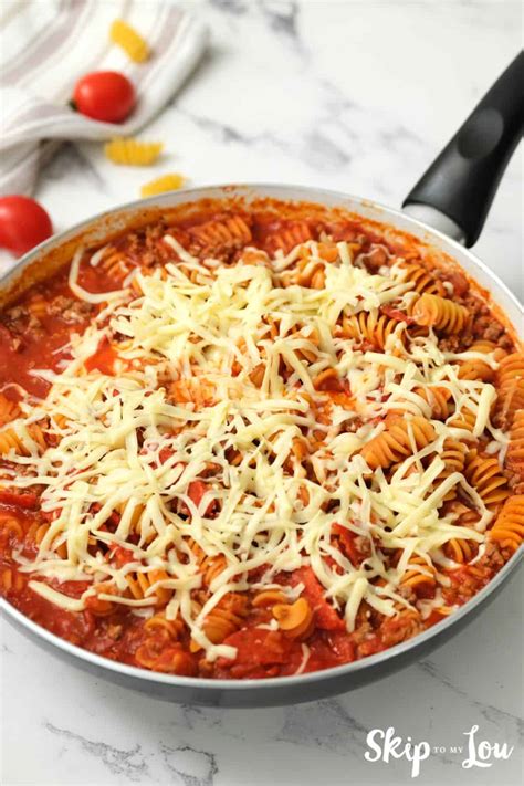 One Pot Pizza Pasta Skip To My Lou