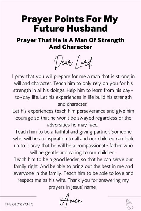 12 Prayer Points For Future Husband The Glossychic