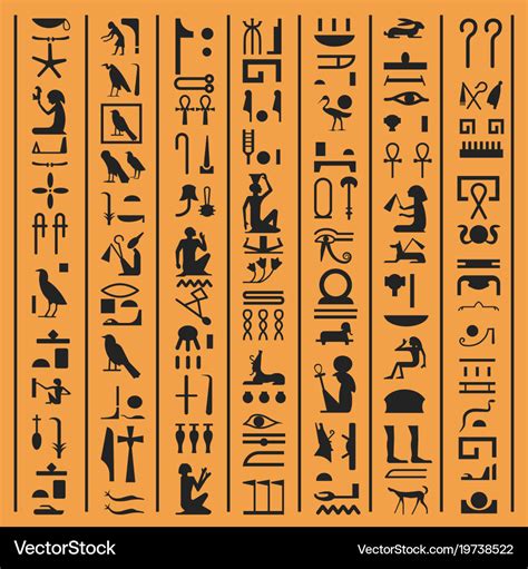 Ancient Egyptian Hieroglyphics Alphabet Ancient Egyptian Images
