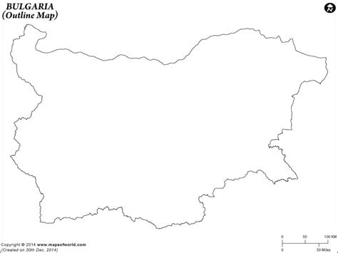 Bulgaria Map Outline Bulgaria Blank Map
