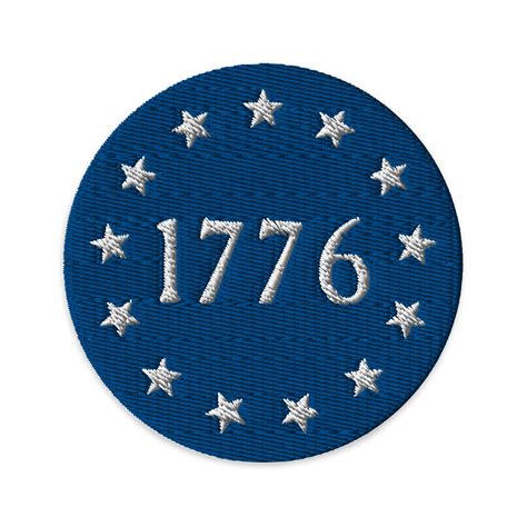 Blue And White 1776 Flag Patch Patches Xxv Tactical